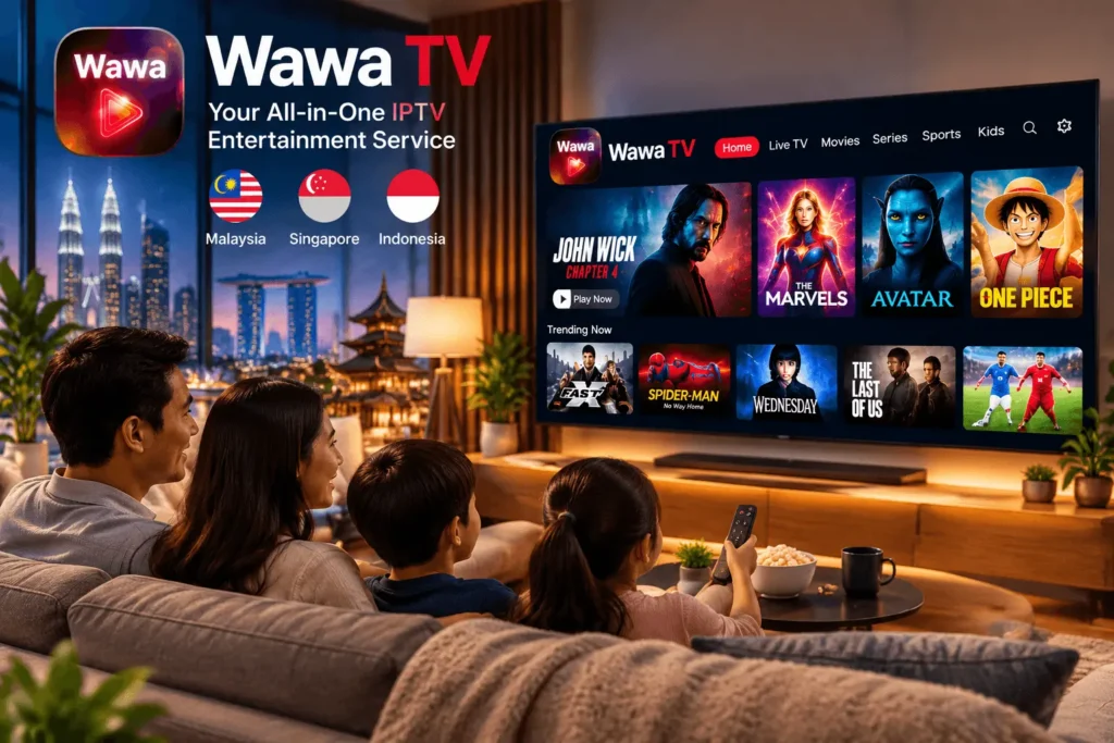 Wawa TV IPTV streaming service Malaysia Singapore Indonesia