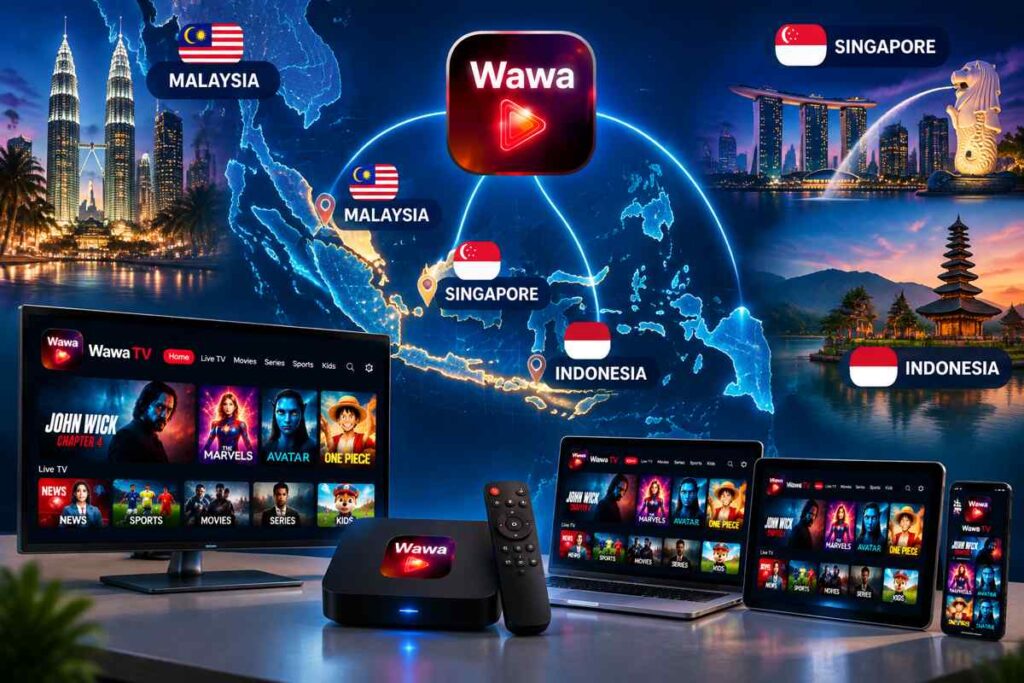 Wawa TV IPTV service Malaysia Singapore Indonesia